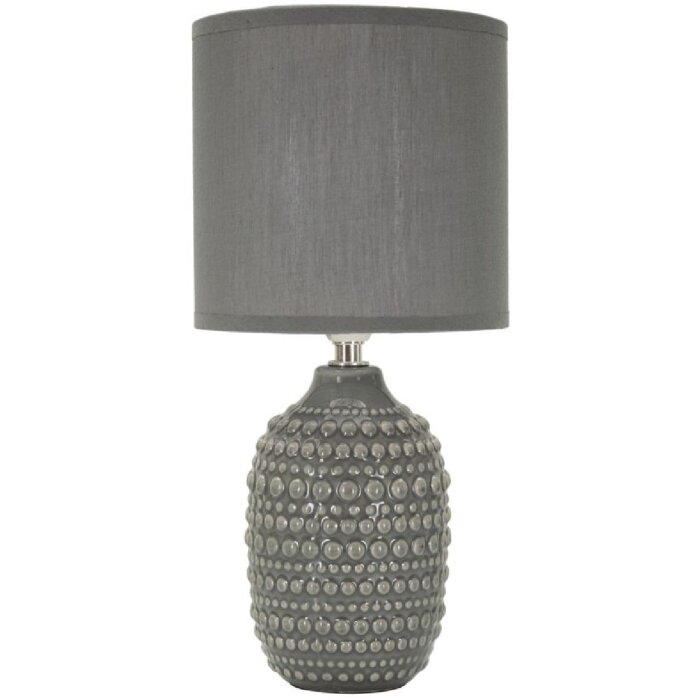 Mauro Ferretti stolná lampa Bodky E14 Ø 15x30,5 cm sivá