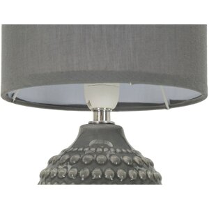 Mauro Ferretti stolná lampa Bodky E14 Ø 15x30,5 cm sivá