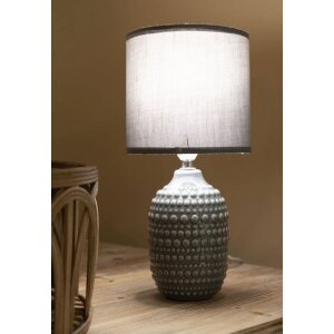 Mauro Ferretti stolná lampa Bodky E14 Ø 15x30,5 cm sivá