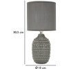 Mauro Ferretti stolná lampa Bodky E14 Ø 15x30,5 cm sivá