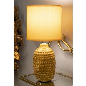 Mauro Ferretti Stolná lampa Bodky svetlohnedá 15x30,5 cm