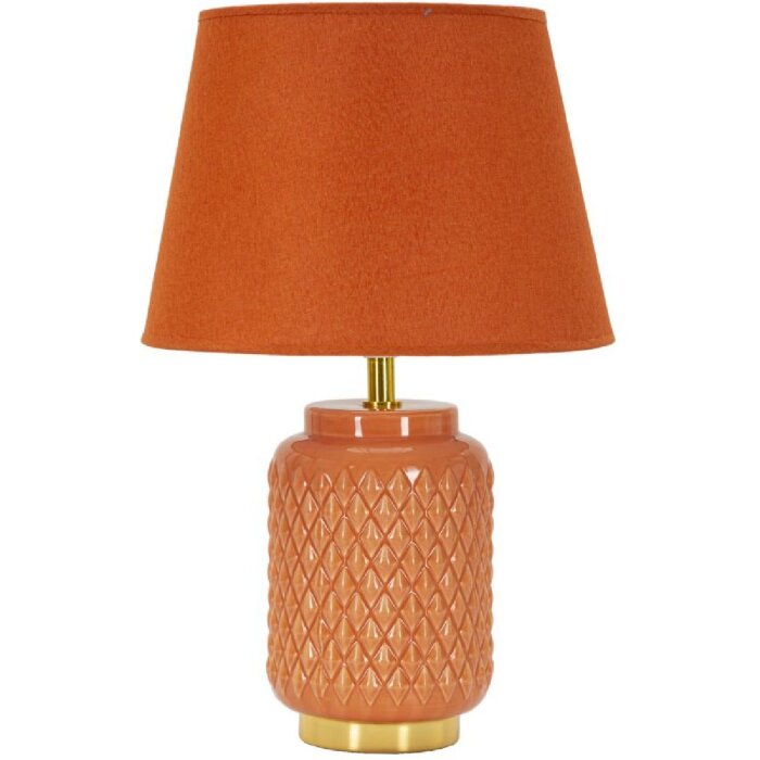 Mauro Ferretti stolná lampa štvorcová E27 28x44 cm oranžová