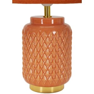 Mauro Ferretti stolná lampa štvorcová E27 28x44 cm oranžová