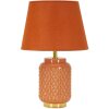 Mauro Ferretti stolná lampa štvorcová E27 28x44 cm oranžová