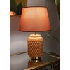 Mauro Ferretti stolná lampa štvorcová E27 28x44 cm oranžová