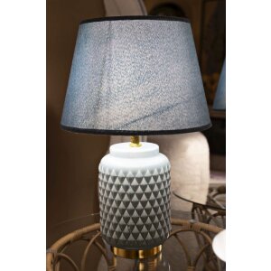 Mauro Ferretti Stolová lampa štvorcová svetlomodrá 28x44 cm