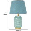 Mauro Ferretti Stolová lampa štvorcová svetlomodrá 28x44 cm