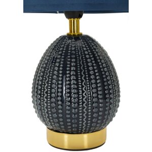 Mauro Ferretti stolná lampa Flavi, modrá, Ø 15x30,5 cm
