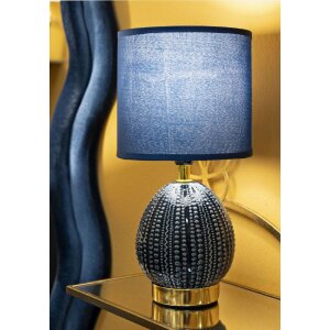 Mauro Ferretti stolná lampa Flavi, modrá, Ø 15x30,5 cm
