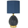 Mauro Ferretti stolná lampa Flavi, modrá, Ø 15x30,5 cm