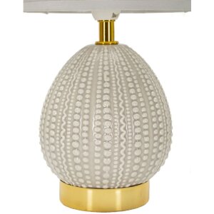 Mauro Ferretti stolná lampa Flavi E14 15x30,5 cm sivá