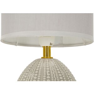 Mauro Ferretti stolná lampa Flavi E14 15x30,5 cm sivá