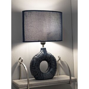 Mauro Ferretti stolná lampa Seta, modrá, 28,5x15x43 cm
