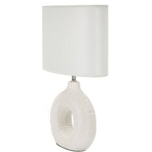 Mauro Ferretti stolná lampa Seta, biela, 28,5x15x43 cm