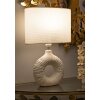 Mauro Ferretti stolná lampa Seta, biela, 28,5x15x43 cm