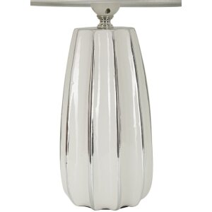 Mauro Ferretti stolná lampa Emmi E27 Ø 30x45 cm biela strieborná