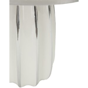 Mauro Ferretti stolná lampa Emmi E27 Ø 30x45 cm biela strieborná