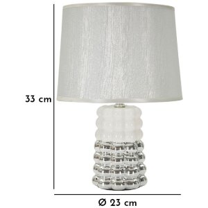 Ferretti Lace E14 23x33cm biela strieborná