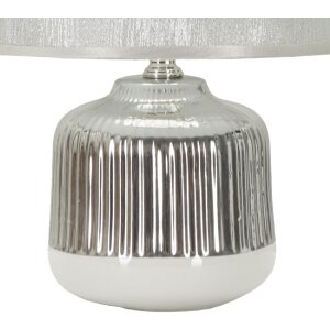 Mauro Ferretti stolná lampa Lucina E14 20x29 cm biela strieborná