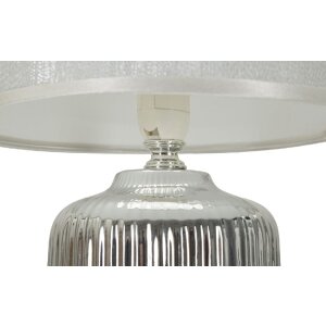 Mauro Ferretti stolná lampa Lucina E14 20x29 cm biela strieborná