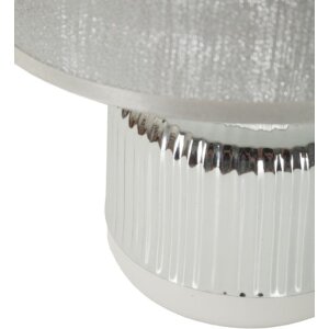 Mauro Ferretti stolná lampa Lucina E14 20x29 cm biela strieborná