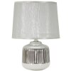 Mauro Ferretti stolná lampa Lucina E14 20x29 cm biela strieborná