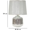 Mauro Ferretti stolná lampa Lucina E14 20x29 cm biela strieborná