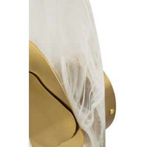Mauro Ferretti nástenná lampa Oceán Gold 21x8x31 cm zlatá biela