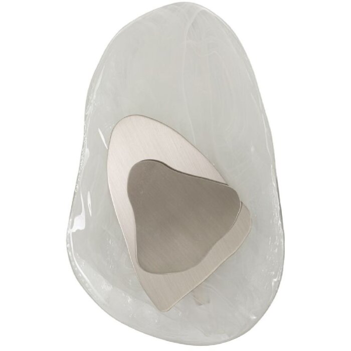 Mauro Ferretti nástenné svietidlo Ozean Silver 21x8x31 cm strieborná biela