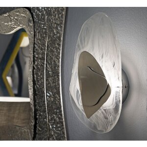 Mauro Ferretti nástenné svietidlo Ozean Silver 21x8x31 cm strieborná biela
