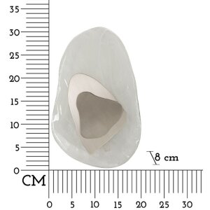 Mauro Ferretti nástenné svietidlo Ozean Silver 21x8x31 cm strieborná biela