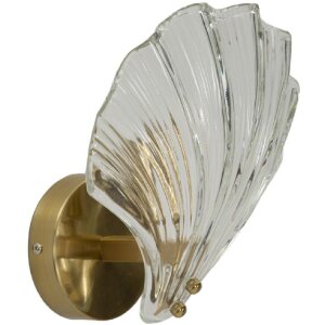 Mauro Ferretti nástenné svietidlo Shell E14 20x14x22 cm zlaté natur