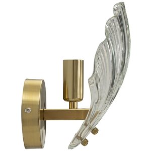 Mauro Ferretti nástenné svietidlo Shell E14 20x14x22 cm zlaté natur