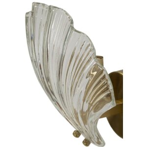 Mauro Ferretti nástenné svietidlo Shell E14 20x14x22 cm zlaté natur