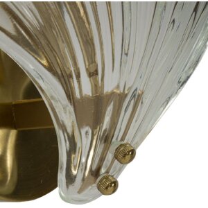 Mauro Ferretti nástenné svietidlo Shell E14 20x14x22 cm zlaté natur