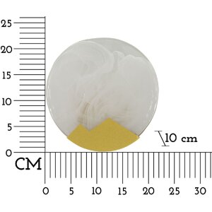 Mauro Ferretti nástenné svietidlo Mesiac E14 Ø 20x10 cm zlatá biela