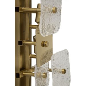 Mauro Ferretti nástenné svietidlo Glassy E14 24x13x76cm zlato prírodné