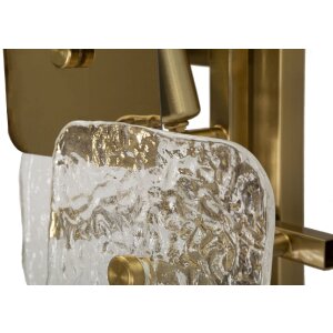 Mauro Ferretti nástenné svietidlo Glassy E14 24x13x76cm zlato prírodné