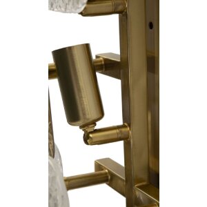Mauro Ferretti nástenné svietidlo Glassy E14 24x13x76cm zlato prírodné