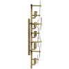 Mauro Ferretti nástenné svietidlo Glassy E14 24x13x76cm zlato prírodné