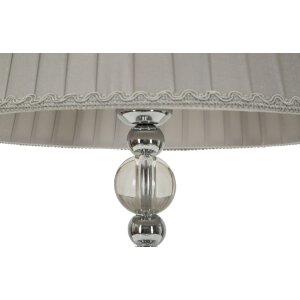 Mauro Ferretti stolná lampa Tolly E27 Ø 30x48 cm strieborná