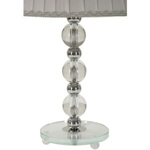 Mauro Ferretti stolná lampa Tolly E27 Ø 30x48 cm strieborná