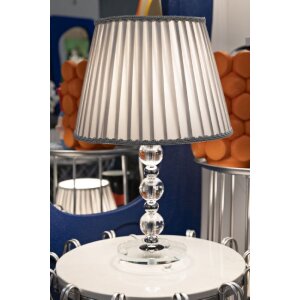 Mauro Ferretti stolná lampa Tolly E27 Ø 30x48 cm strieborná