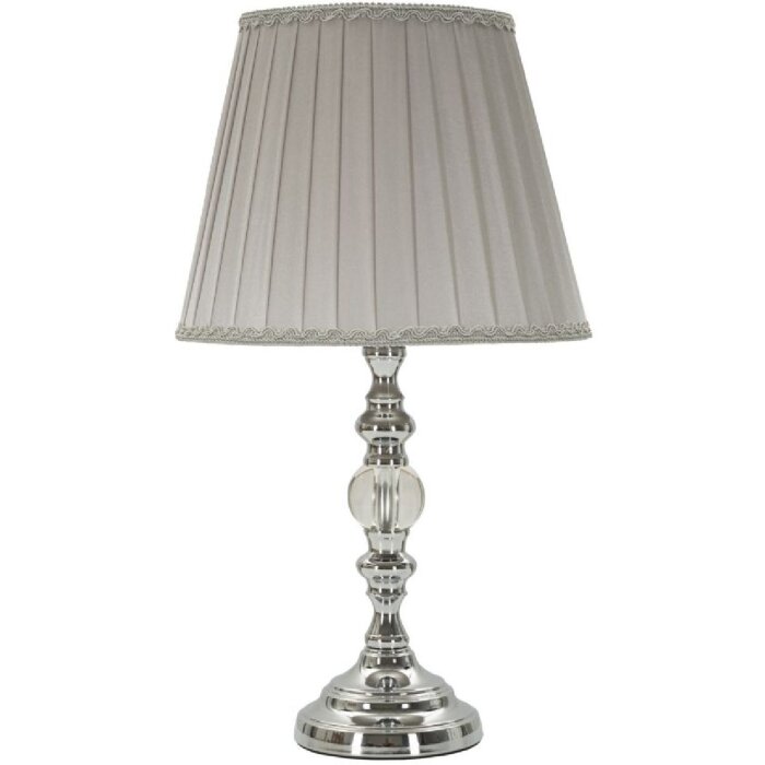 Mauro Ferretti stolná lampa Tilly E27 Ø 25x46 cm strieborná