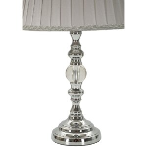 Mauro Ferretti stolná lampa Tilly E27 Ø 25x46 cm strieborná