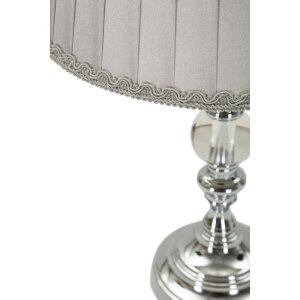 Mauro Ferretti stolná lampa Tilly E27 Ø 25x46 cm strieborná