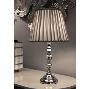 Mauro Ferretti stolná lampa Tilly E27 Ø 25x46 cm strieborná