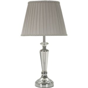 Stolná lampa strieborná E27 Ø 30x56...