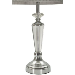 Stolná lampa strieborná E27 Ø 30x56...
