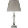 Stolná lampa strieborná E27 Ø 30x56 cm strieborná